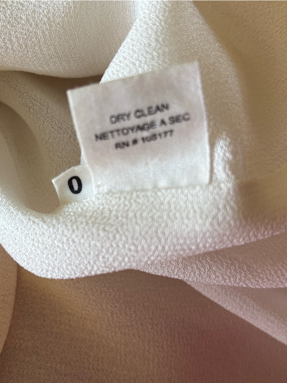 ULLA JOHNSON ivory SILK sleeveless RUFFLE flutter sleeve TOP size 0 XS - Picture 7 of 7